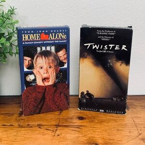Vintage | VHS Home Alone And Twister Movies